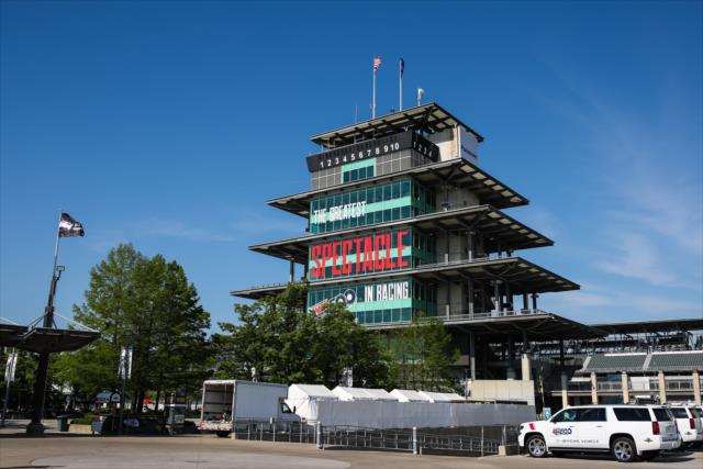 The world-famous Panasonic Pagoda at the Indianapolis Motor Speedway -- Photo by: David Yowe