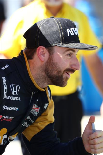 James Hinchcliffe on Pole Day at the Indianapolis Motor Speedway/ -- Photo by: Bret Kelley