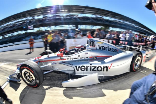 Will Power before qualifications for the Indianapolis 500. -- Photo by: Chris Owens