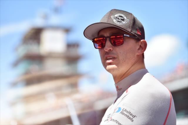 Graham Rahal prepares for his  qualifying run at the Indianapolis Motor Speedway. -- Photo by: Chris Owens