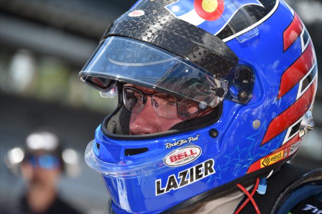 Buddy Lazier prepares for Indianapolis 500 qualifying -- Photo by: Dana Garrett