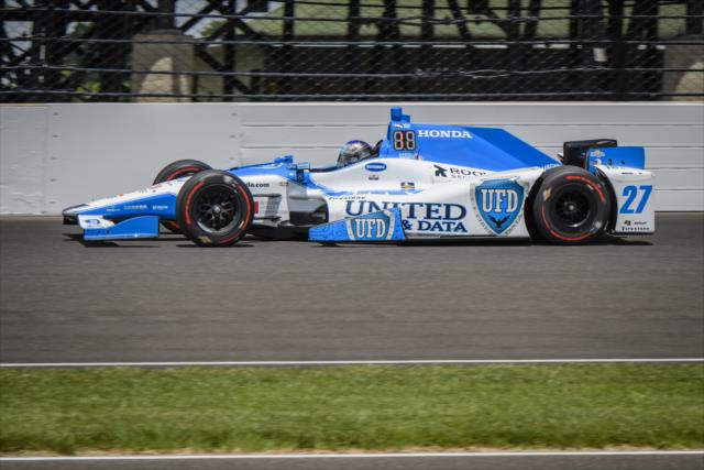 Fast Nine qualifier Marco Andretti during morning practice on Pole Day -- Photo by: Forrest Mellott
