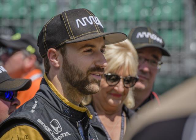 James Hinchcliffe prepares for Indianapolis 500 qualifying -- Photo by: Forrest Mellott