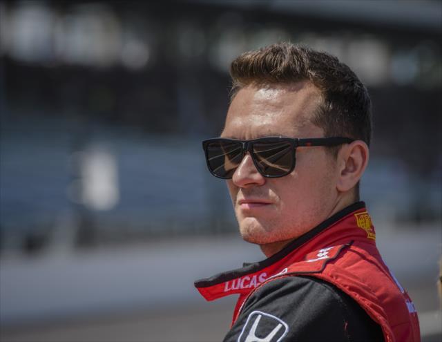 Mikhail Aleshin prepares for Indianapolis 500 qualifying -- Photo by: Forrest Mellott