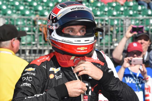 Will Power prepares to qualify for the Indianapolis Motor Speedway. -- Photo by: Jim Haines