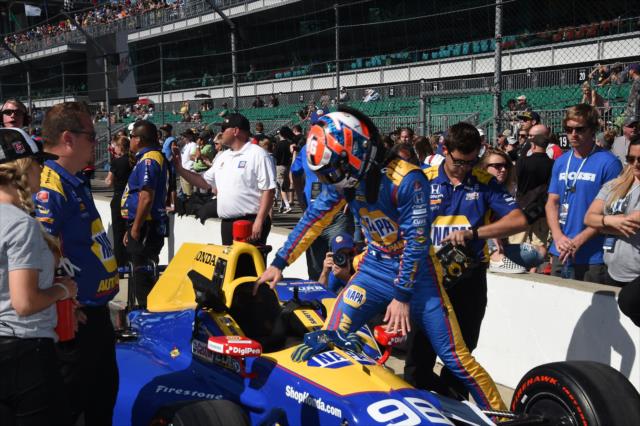 Alexander Rossi prepares to qualify for the Indianapolis Motor Speedway. -- Photo by: Jim Haines