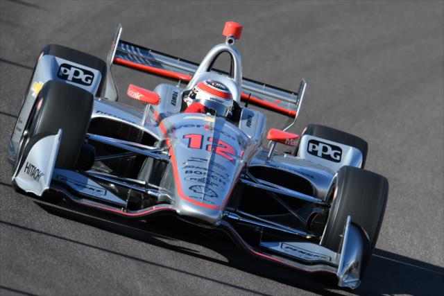 Will Power sails into Turn 1 during the afternoon open test session at ISM Raceway -- Photo by: John Cote