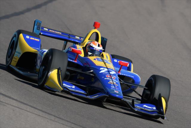 Alexander Rossi sails into Turn 1 during the afternoon open test session at ISM Raceway -- Photo by: John Cote