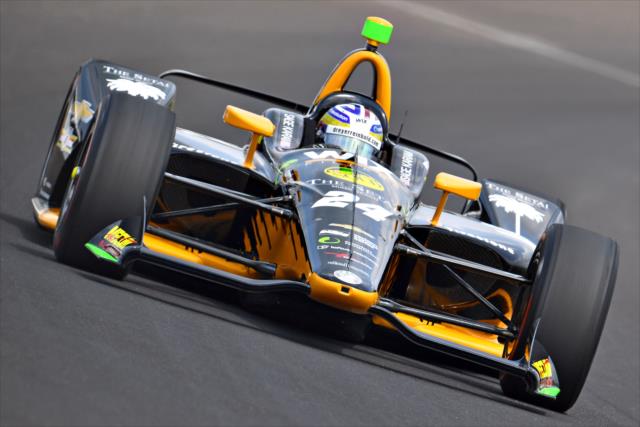 Sage Karam on his way to qualifying 24th for the 102nd Indianapolis 500. -- Photo by: John Cote
