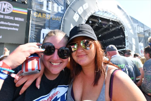 Fans enjoying the Miller Lite Carb Day concert with Train and Blues Traveler on the infield at the Indianapolis Motor Speedway -- Photo by: John Cote