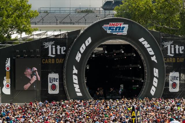 Fans pack the grounds for the Miller Light Carb Day Concert at the Indianapolis Motor Speedway -- Photo by: Jason Porter
