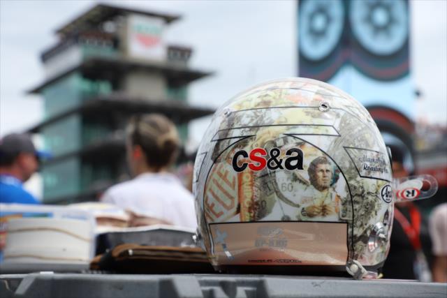 The helmet of Alexander Rossi -- Photo by: Matt Fraver