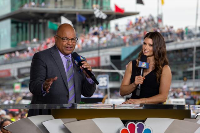 Mike Tirico and Danica Patrick -- Photo by: Stephen King