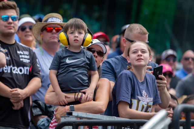 Fans watch the Indianapolis 500 -- Photo by: Stephen King