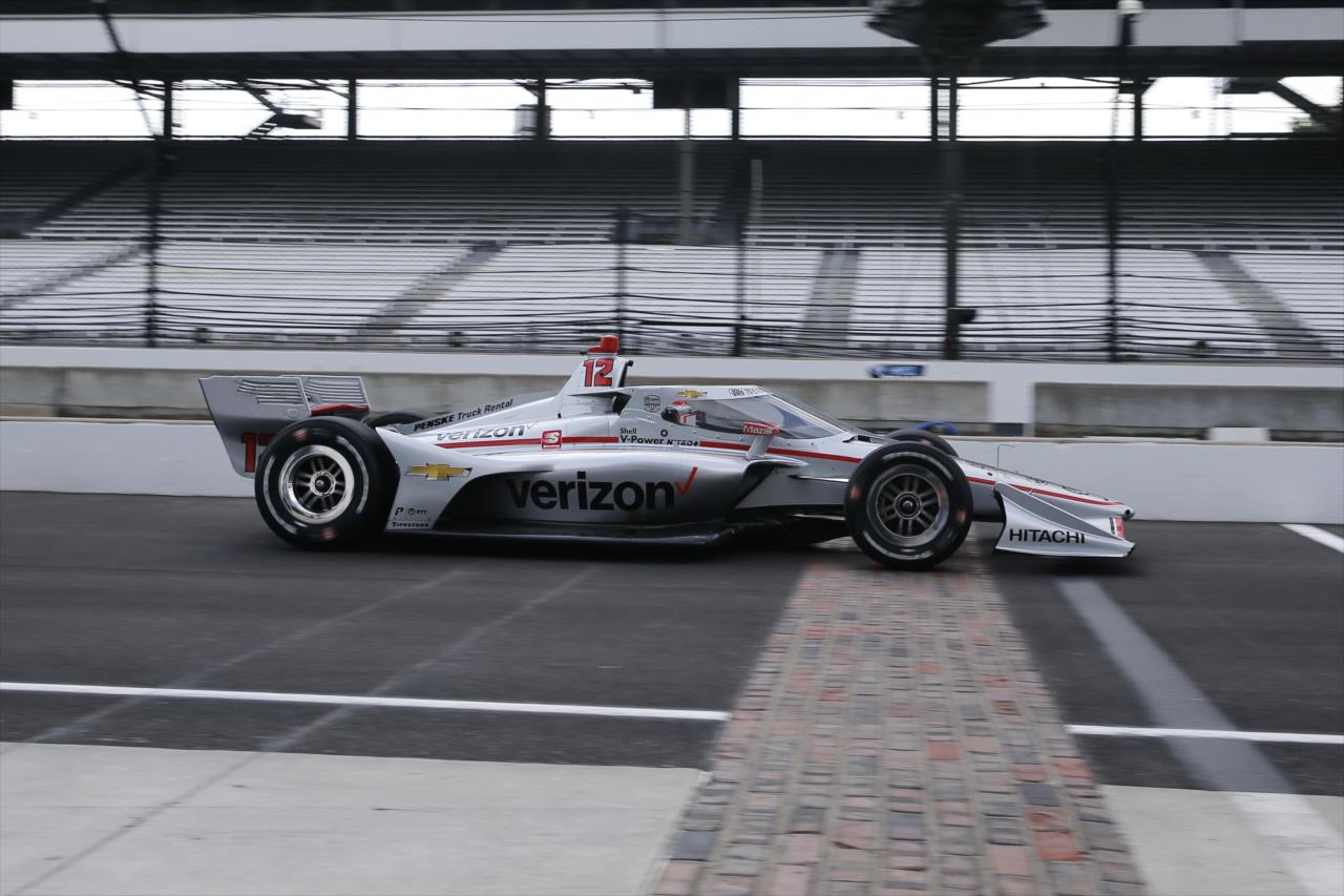 Will Power rolls down pit lane during practice for the GMR Grand Prix on the Indianapolis Motor Speedway Road Course -- Photo by: Chris Jones