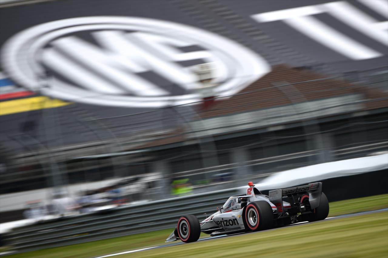 Will Power sets up for Turn 3 during practice for the GMR Grand Prix on the Indianapolis Motor Speedway Road Course -- Photo by: Chris Owens