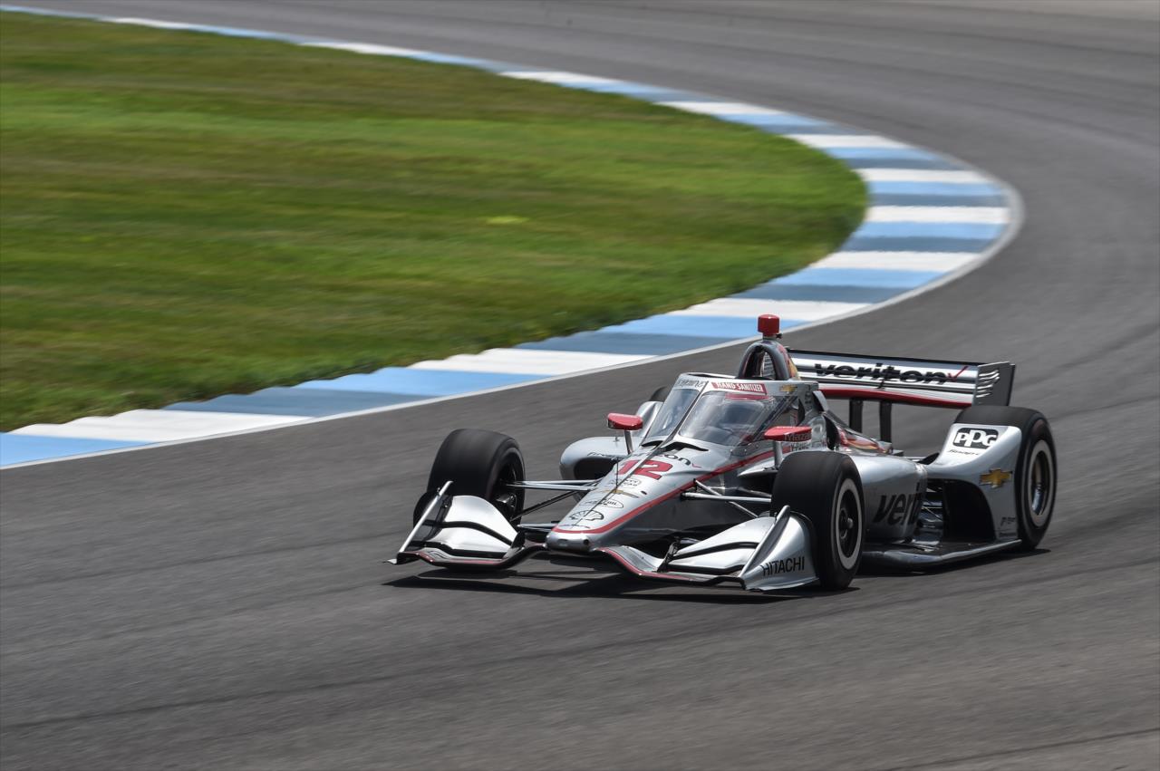 Will Power sails through Turn 3 during practice for the GMR Grand Prix on the Indianapolis Motor Speedway Road Course -- Photo by: John Cote