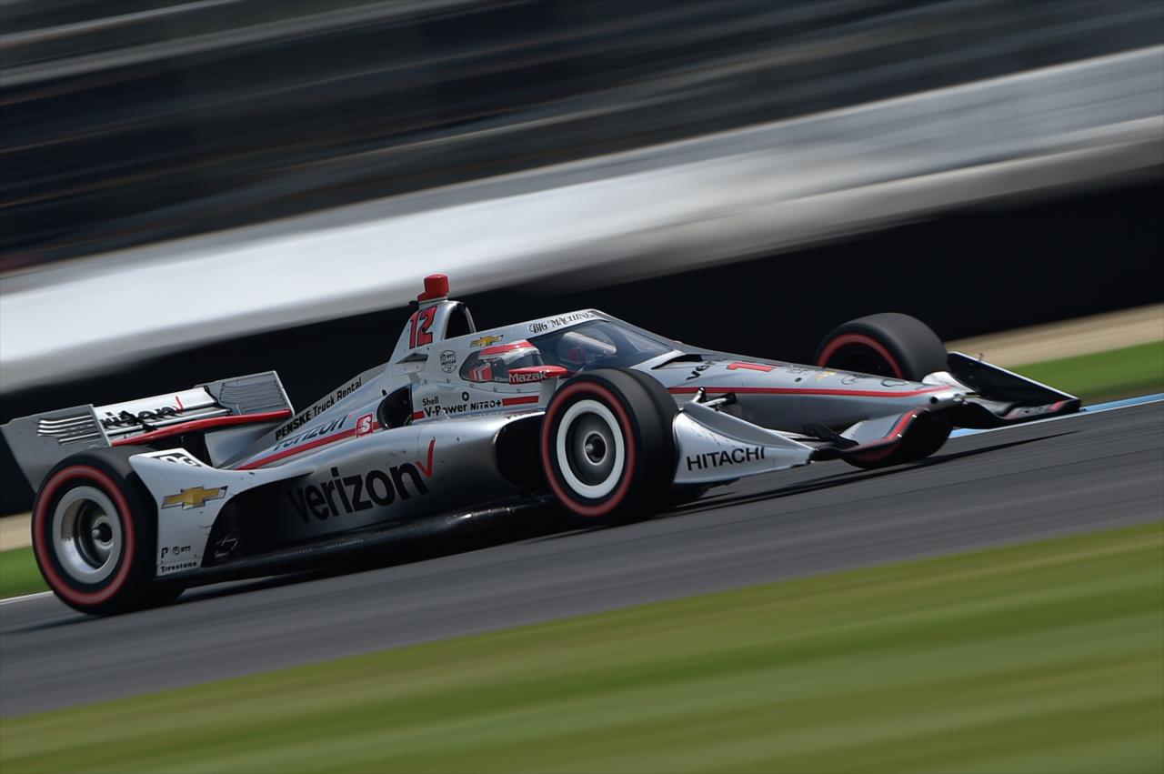 Will Power exits Turn 4 during the 2020 GMR Grand Prix at Indianapolis -- Photo by: Chris Owens