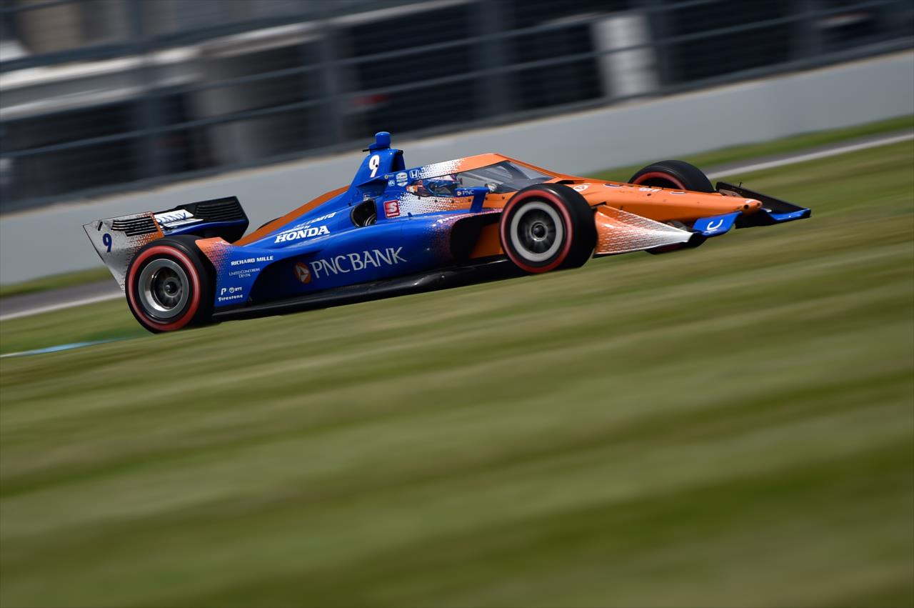 Scott Dixon on course during the 2020 GMR Grand Prix at the Indianapolis Motor Speedway -- Photo by: Chris Owens