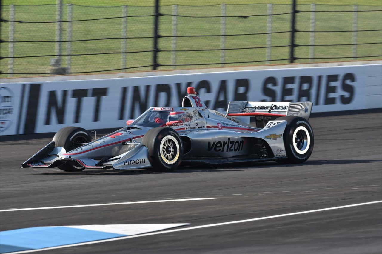 Will Power rolls out of pit lane during the GMR Grand Prix at the Indianapolis Motor Speedway -- Photo by: John Cote