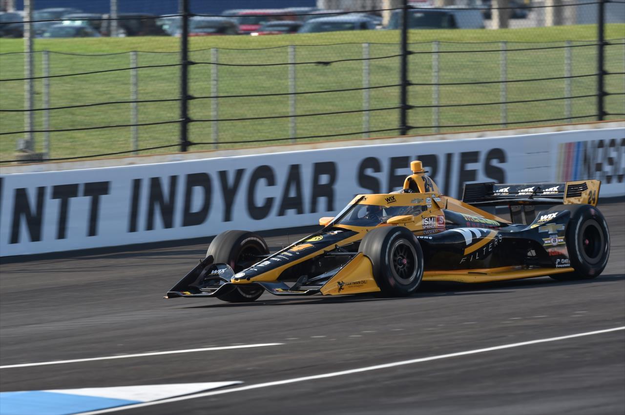 Sage Karam rolls out of pit lane during the GMR Grand Prix at the Indianapolis Motor Speedway -- Photo by: John Cote