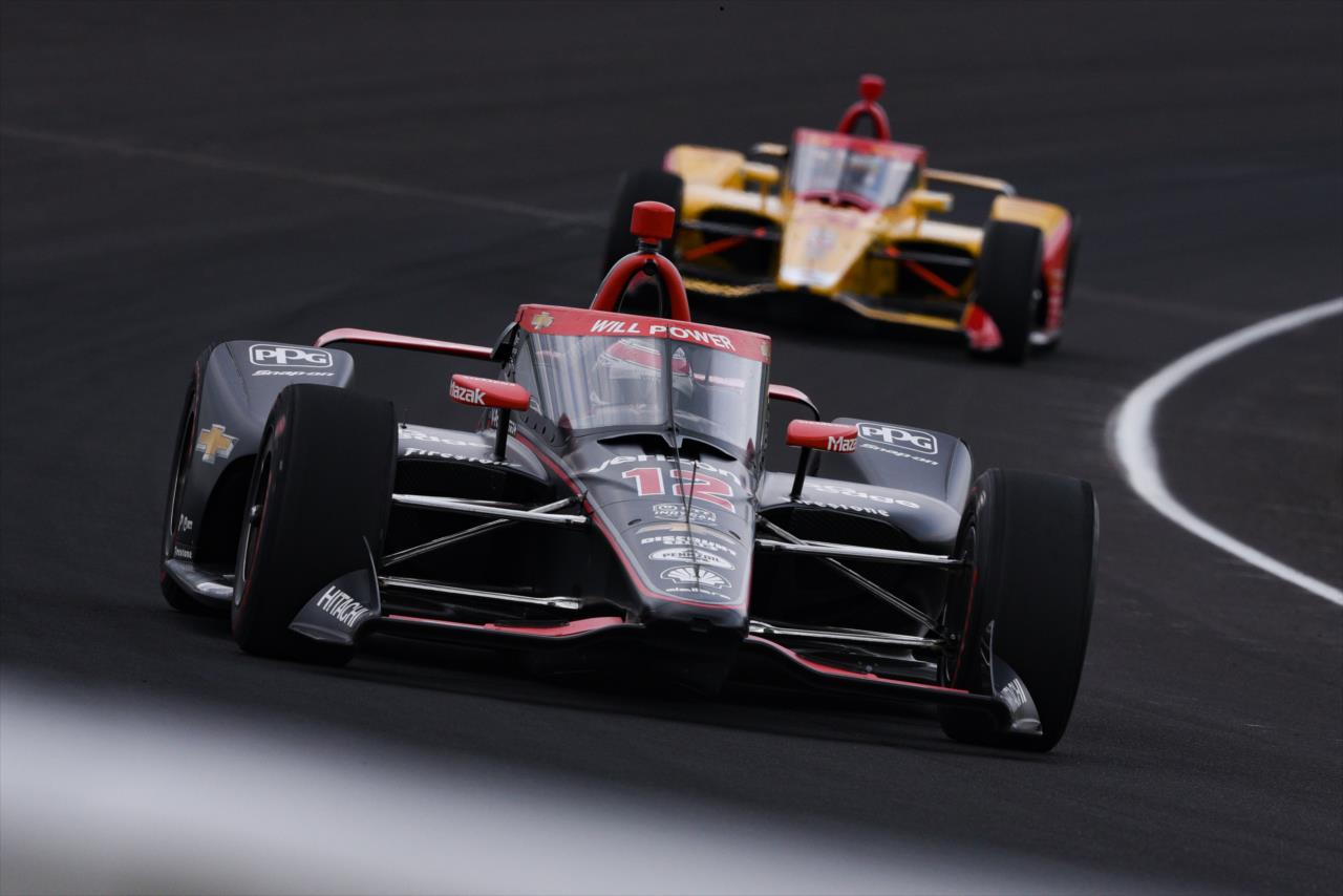 Will Power during practice for the Indianapolis 500 at the Indianapolis Motor Speedway Wednesday, August 12, 2020 -- Photo by: James  Black
