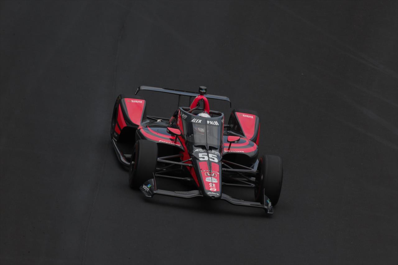 Alex Palou during practice for the Indianapolis 500 at the Indianapolis Motor Speedway Thursday, August 13, 2020 -- Photo by: Chris Jones