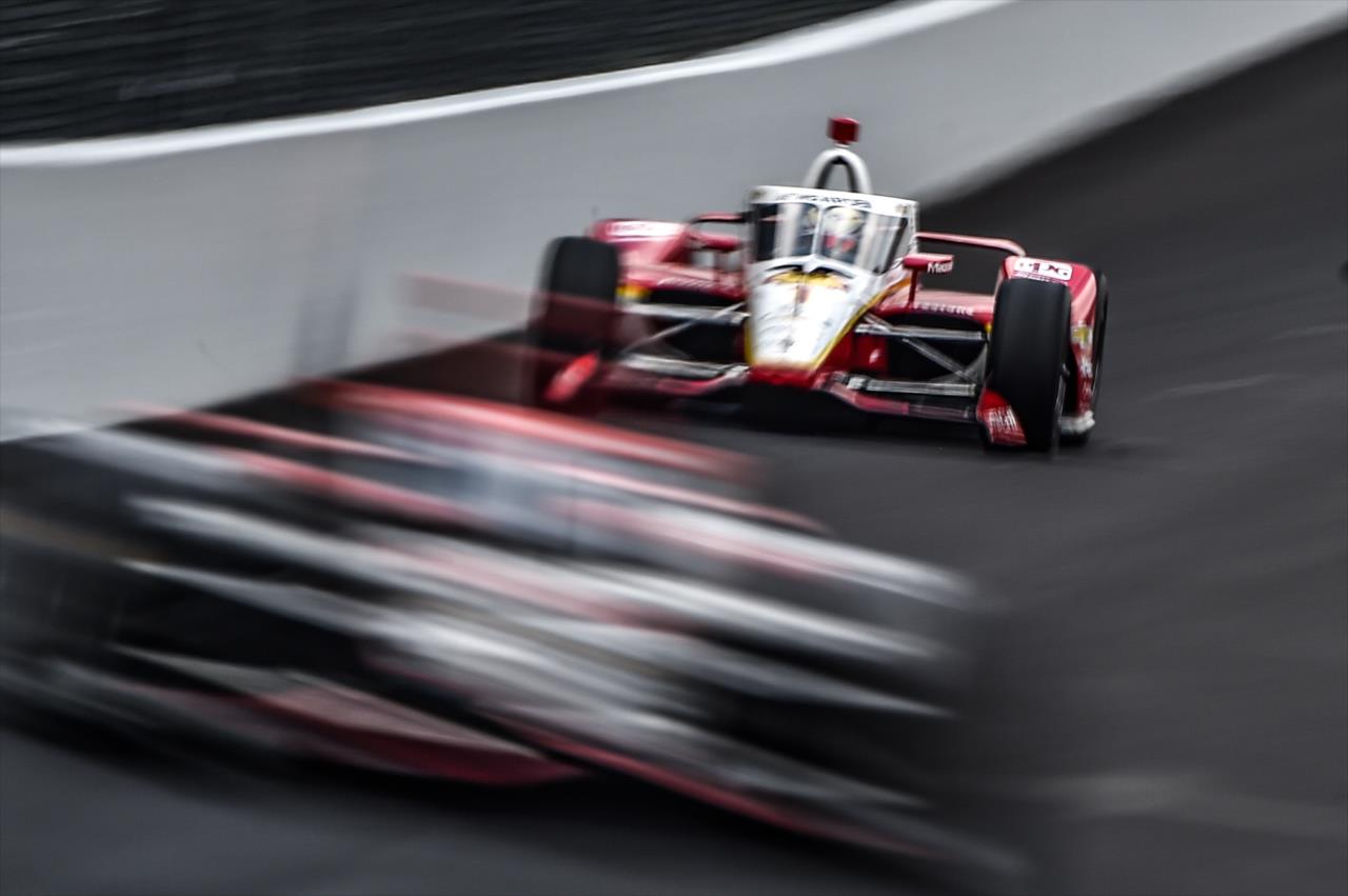 Josef Newgarden during practice for the Indianapolis 500 at the Indianapolis Motor Speedway Thursday, August 13, 2020 -- Photo by: Chris Owens