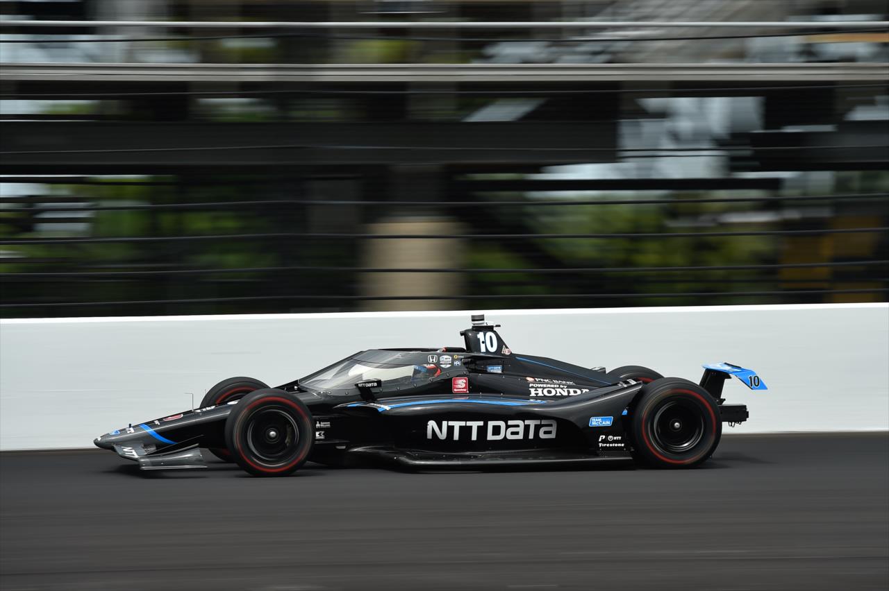 Felix Rosenqvist during practice for the Indianapolis 500 at the Indianapolis Motor Speedway Thursday, August 13, 2020 -- Photo by: Chris Owens
