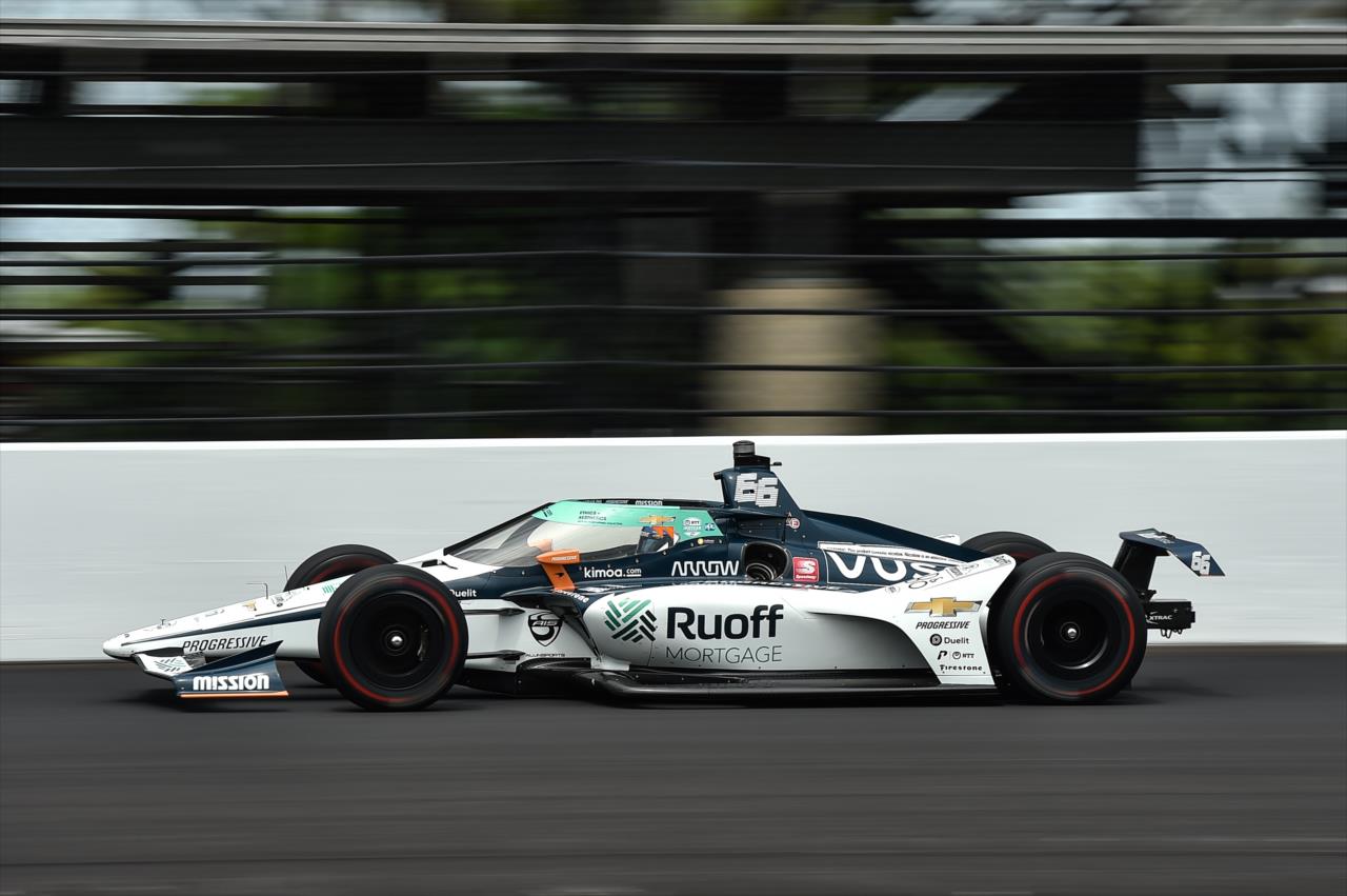 Fernando Alonso during practice for the Indianapolis 500 at the Indianapolis Motor Speedway Thursday, August 13, 2020 -- Photo by: Chris Owens