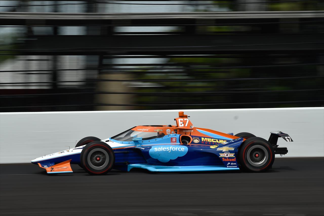 JR Hildebrand during practice for the Indianapolis 500 at the Indianapolis Motor Speedway Thursday, August 13, 2020 -- Photo by: Chris Owens