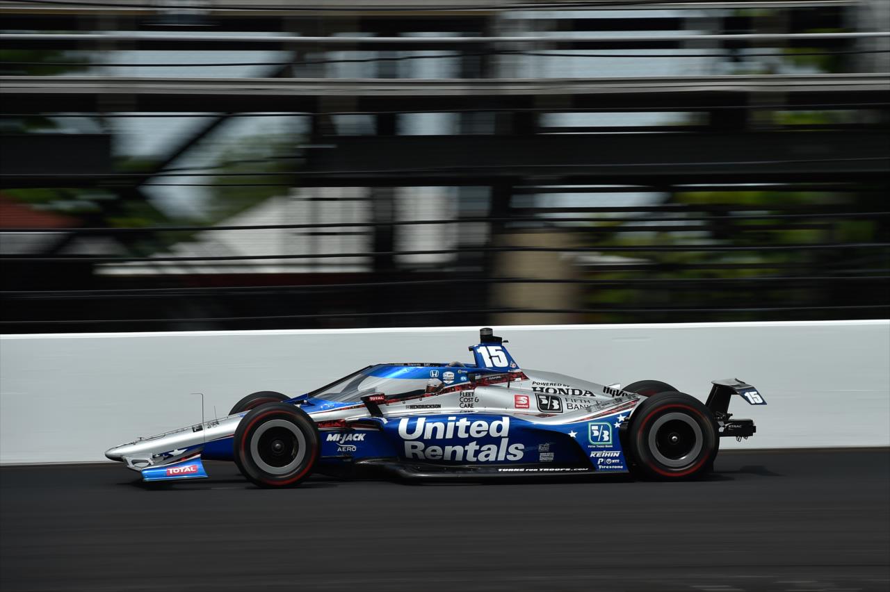 Graham Rahal during practice for the Indianapolis 500 at the Indianapolis Motor Speedway Thursday, August 13, 2020 -- Photo by: Chris Owens