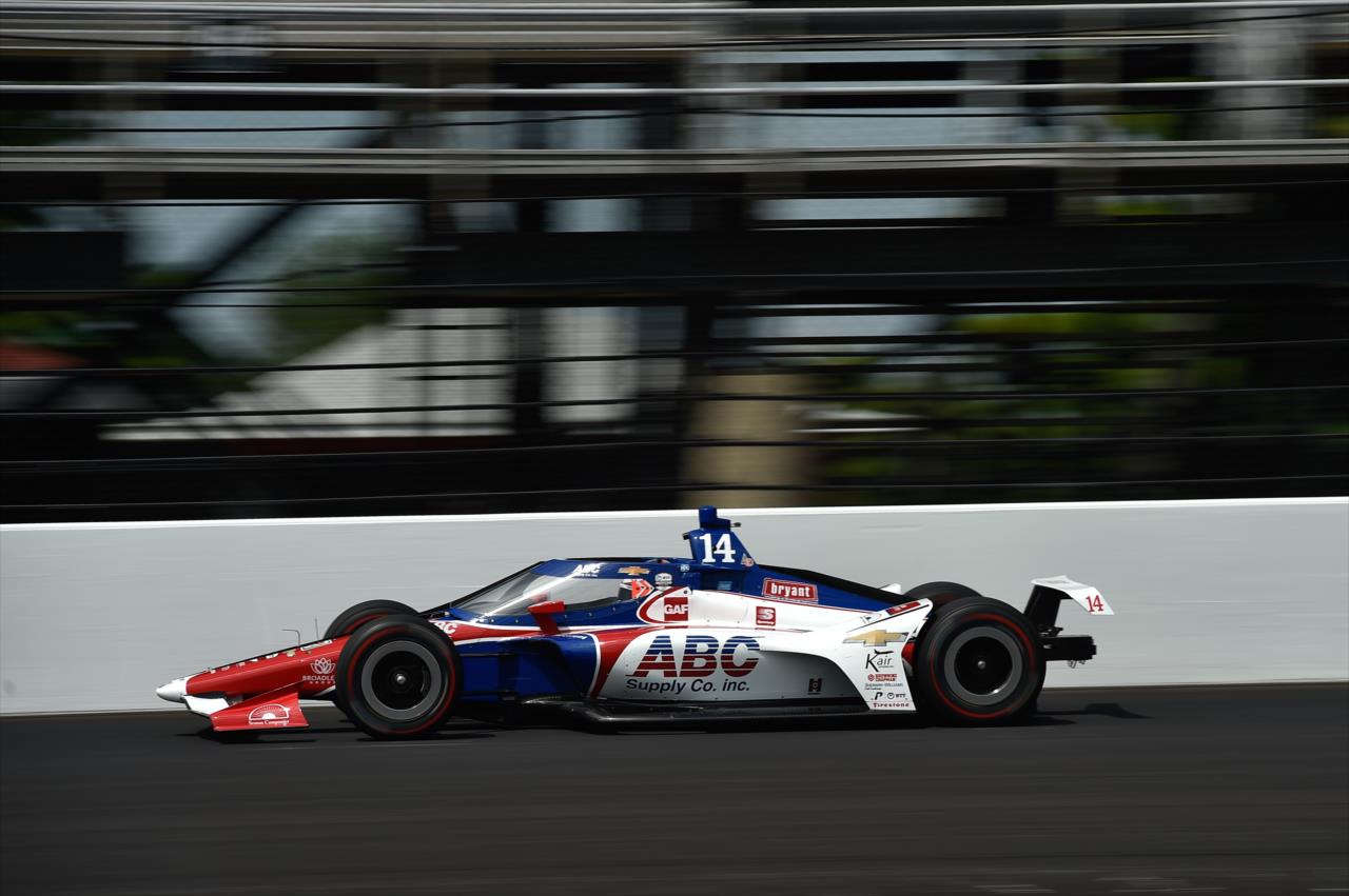 Tony Kanaan during practice for the Indianapolis 500 at the Indianapolis Motor Speedway Thursday, August 13, 2020 -- Photo by: Chris Owens