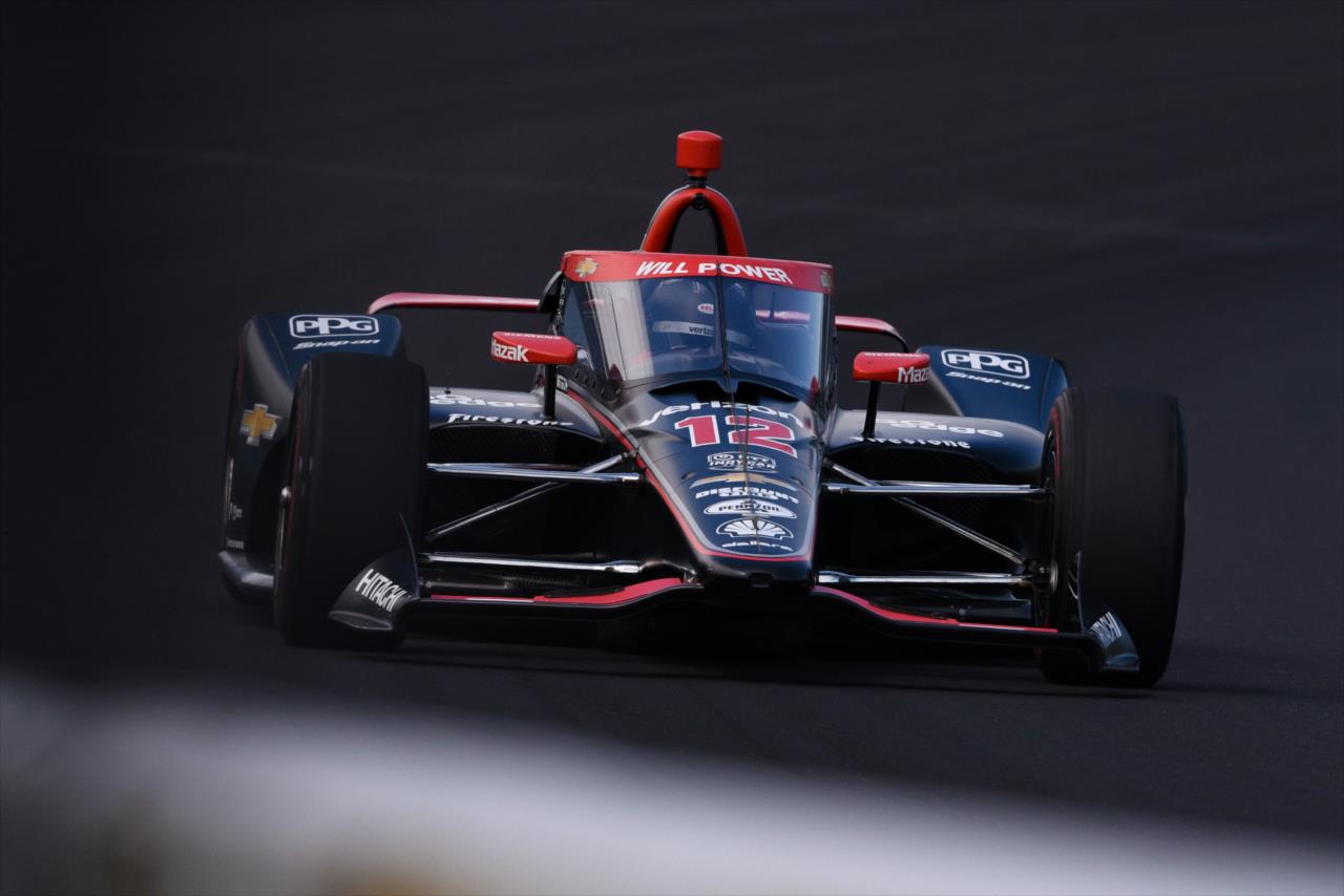 Will Power during practice for the Indianapolis 500 at the Indianapolis Motor Speedway Thursday, August 13, 2020 -- Photo by: James  Black