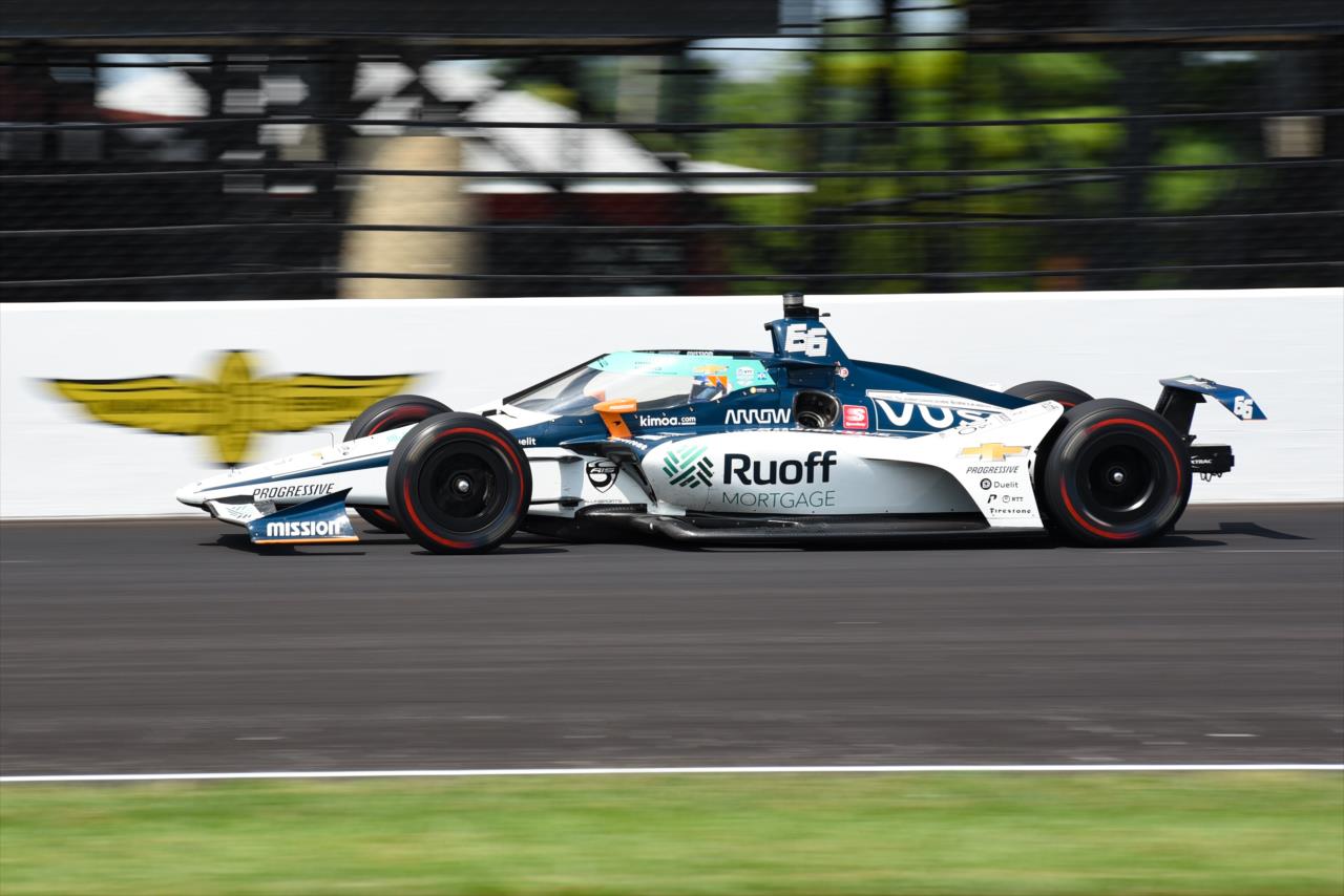 Fernando Alonso during practice for the Indianapolis 500 at the Indianapolis Motor Speedway Thursday, August 13, 2020 -- Photo by: James  Black