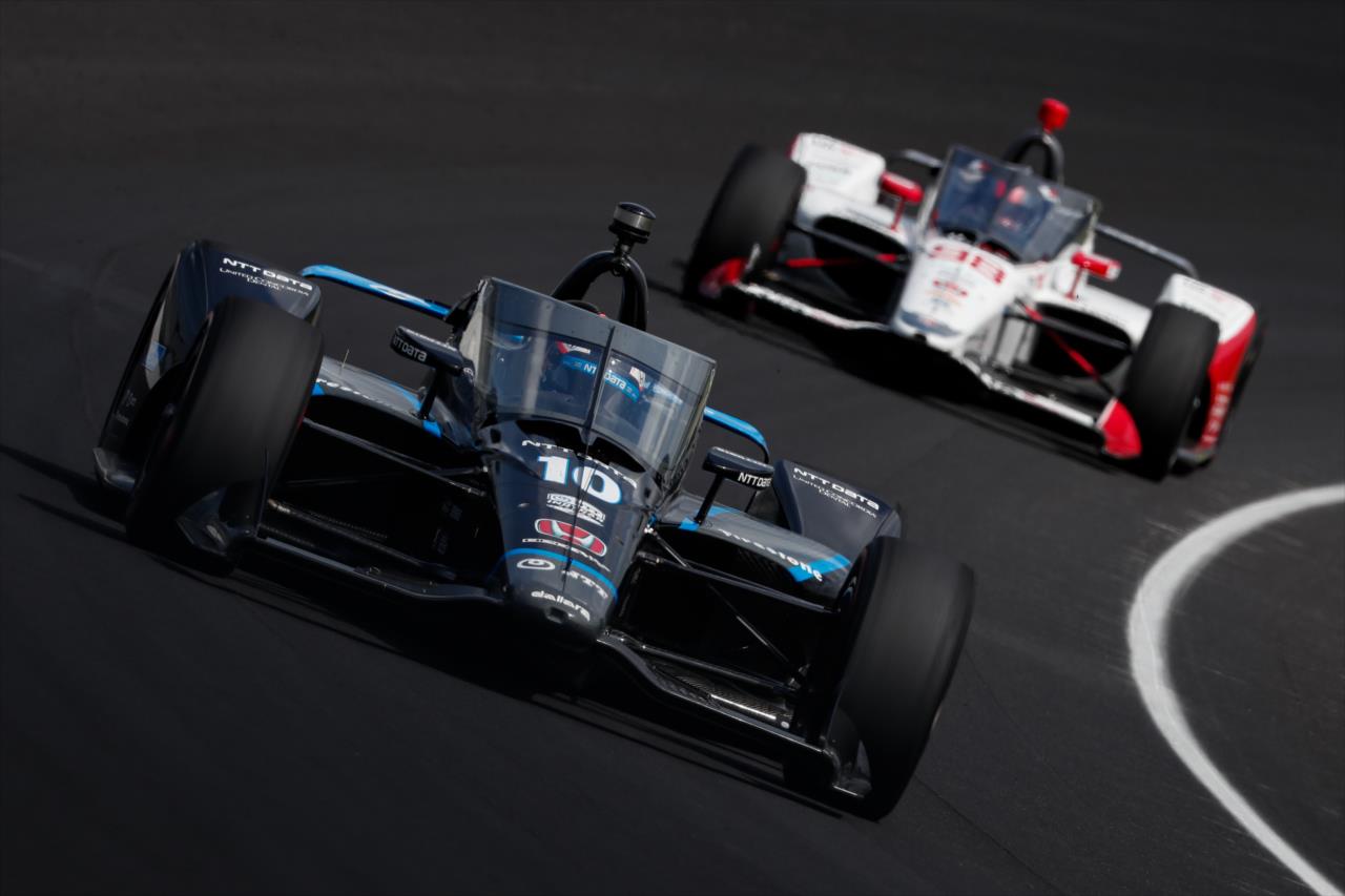 Felix Rosenqvist during practice for the Indianapolis 500 at the Indianapolis Motor Speedway Wednesday, August 12, 2020 -- Photo by: Joe Skibinski
