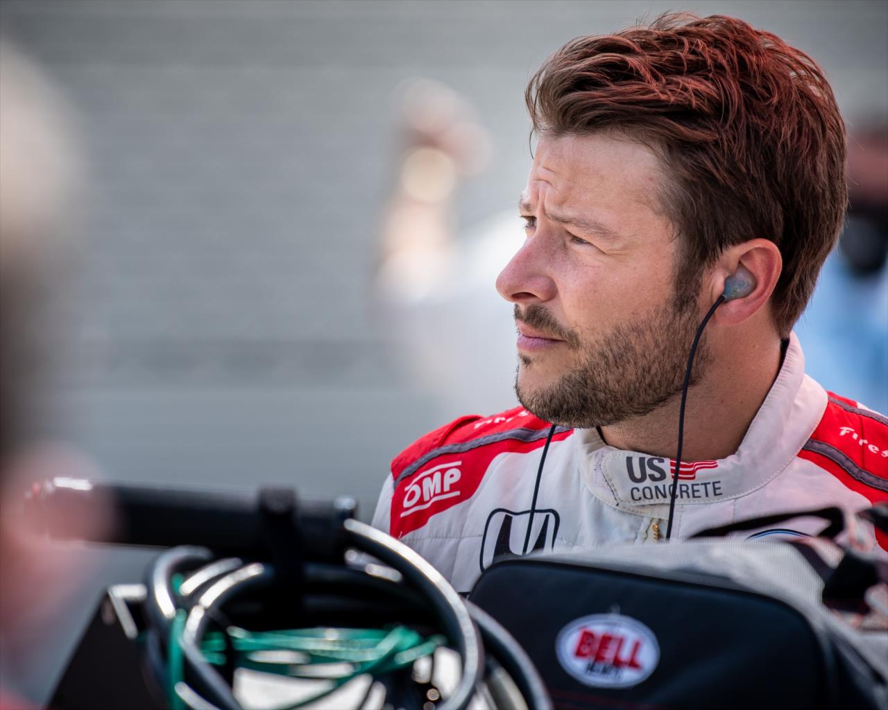 Marco Andretti before qualifying for the Indianapolis 500 at the Indianapolis Motor Speedway Saturday, August 15, 2020 -- Photo by: Karl Zemlin