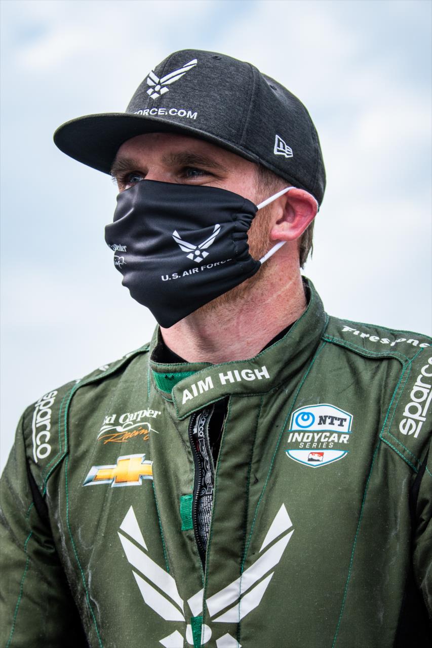 Conor Daly during practice for the Indianapolis 500 at the Indianapolis Motor Speedway Thursday, August 13, 2020 -- Photo by: Karl Zemlin