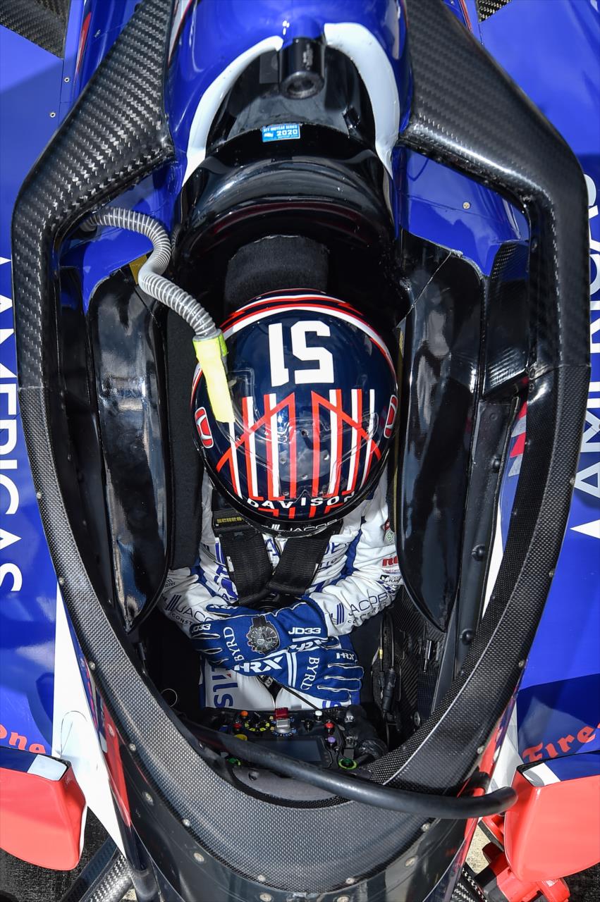 Graham Rahal during practice for the Indianapolis 500 at the Indianapolis Motor Speedway Friday, August 14, 2020 -- Photo by: Chris Owens
