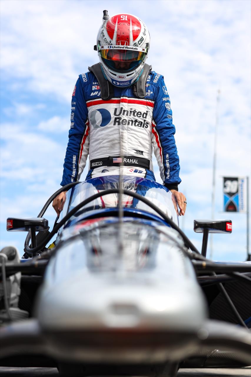 Graham Rahal during practice for the Indianapolis 500 at the Indianapolis Motor Speedway Friday, August 14, 2020 -- Photo by: Chris Owens
