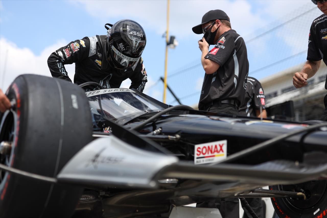 Ed Carpenter during practice for the Indianapolis 500 at the Indianapolis Motor Speedway Friday, August 14, 2020 -- Photo by: Chris Owens