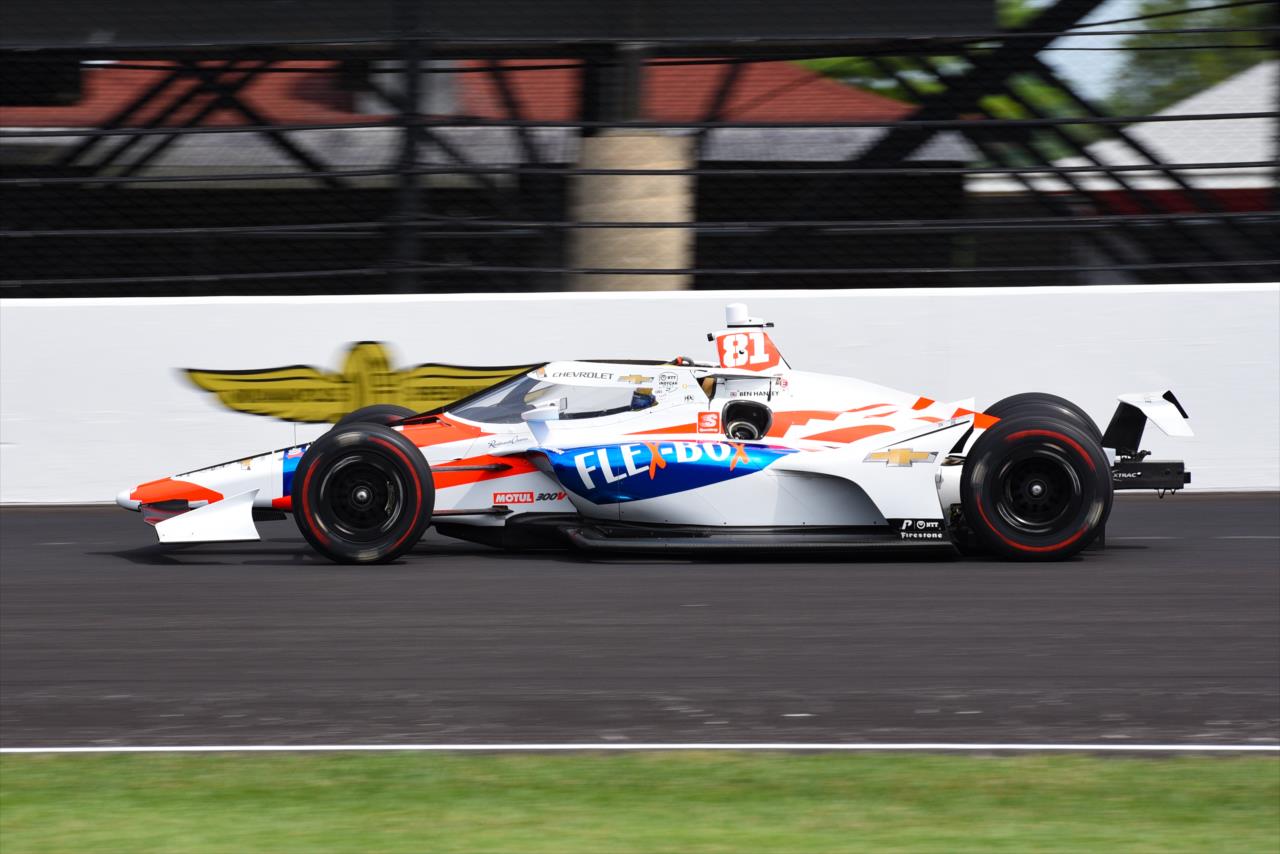 Ben Hanley during practice for the Indianapolis 500 at the Indianapolis Motor Speedway Friday, August 14, 2020 -- Photo by: James  Black