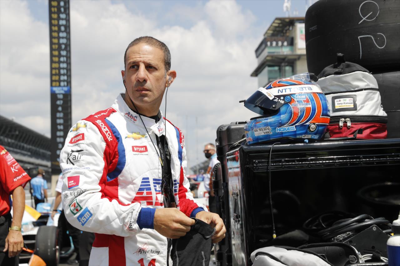 Tony Kanaan during qualifying for the Indianapolis 500 at the Indianapolis Motor Speedway Saturday, August 15, 2020 -- Photo by: Chris Jones