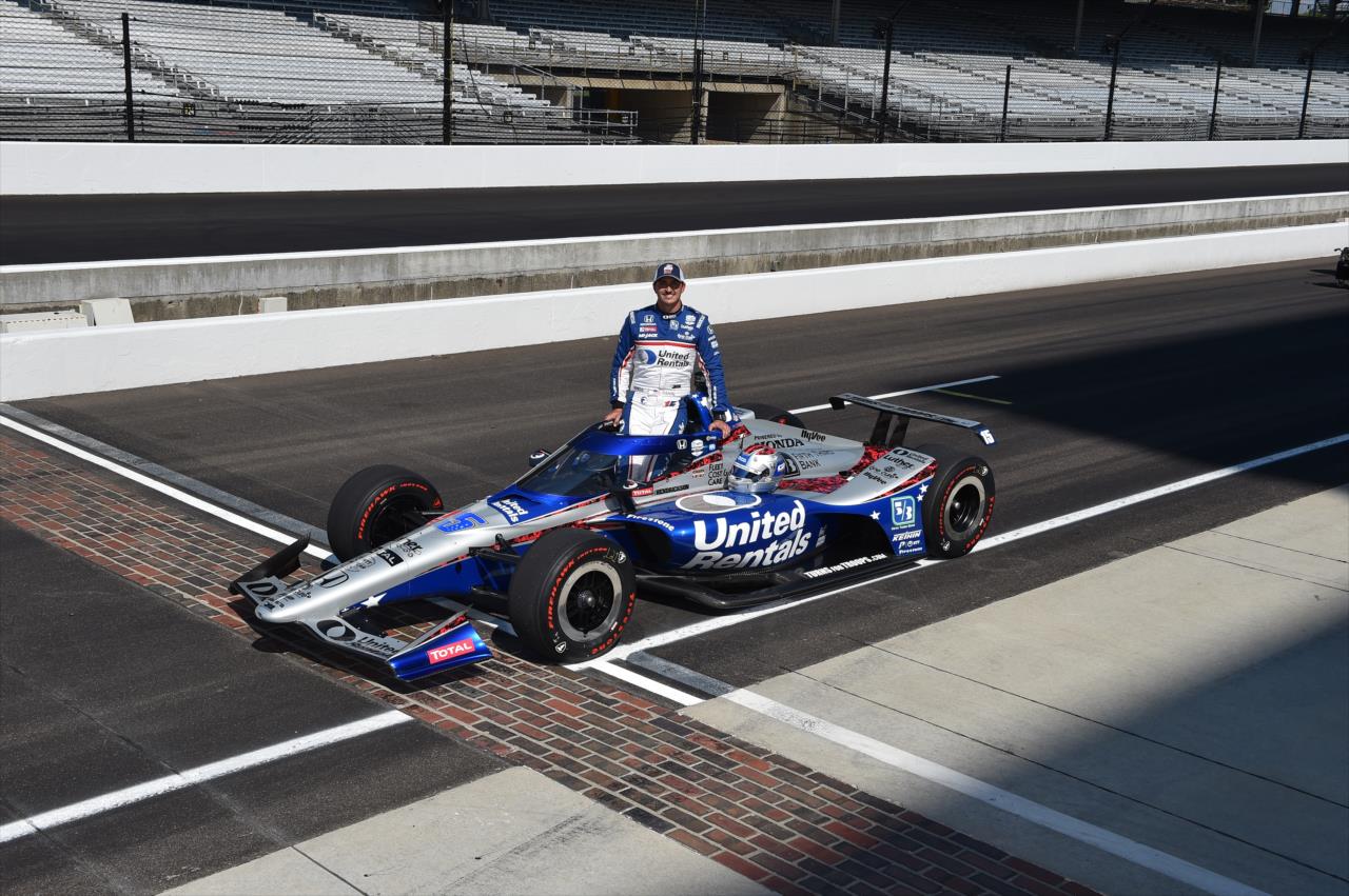 Graham Rahal on the first day of qualifications for the Indianapolis 500 at the Indianapolis Motor Speedway Saturday, August 15, 2020 -- Photo by: John Cote