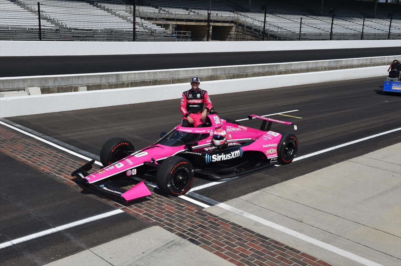 Jack Harvey on the first day of qualifications for the Indianapolis 500 at the Indianapolis Motor Speedway Saturday, August 15, 2020 -- Photo by: John Cote