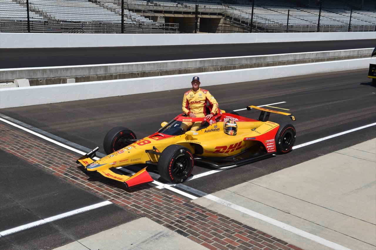 Ryan Hunter-Reay on the first day of qualifications for the Indianapolis 500 at the Indianapolis Motor Speedway Saturday, August 15, 2020 -- Photo by: John Cote