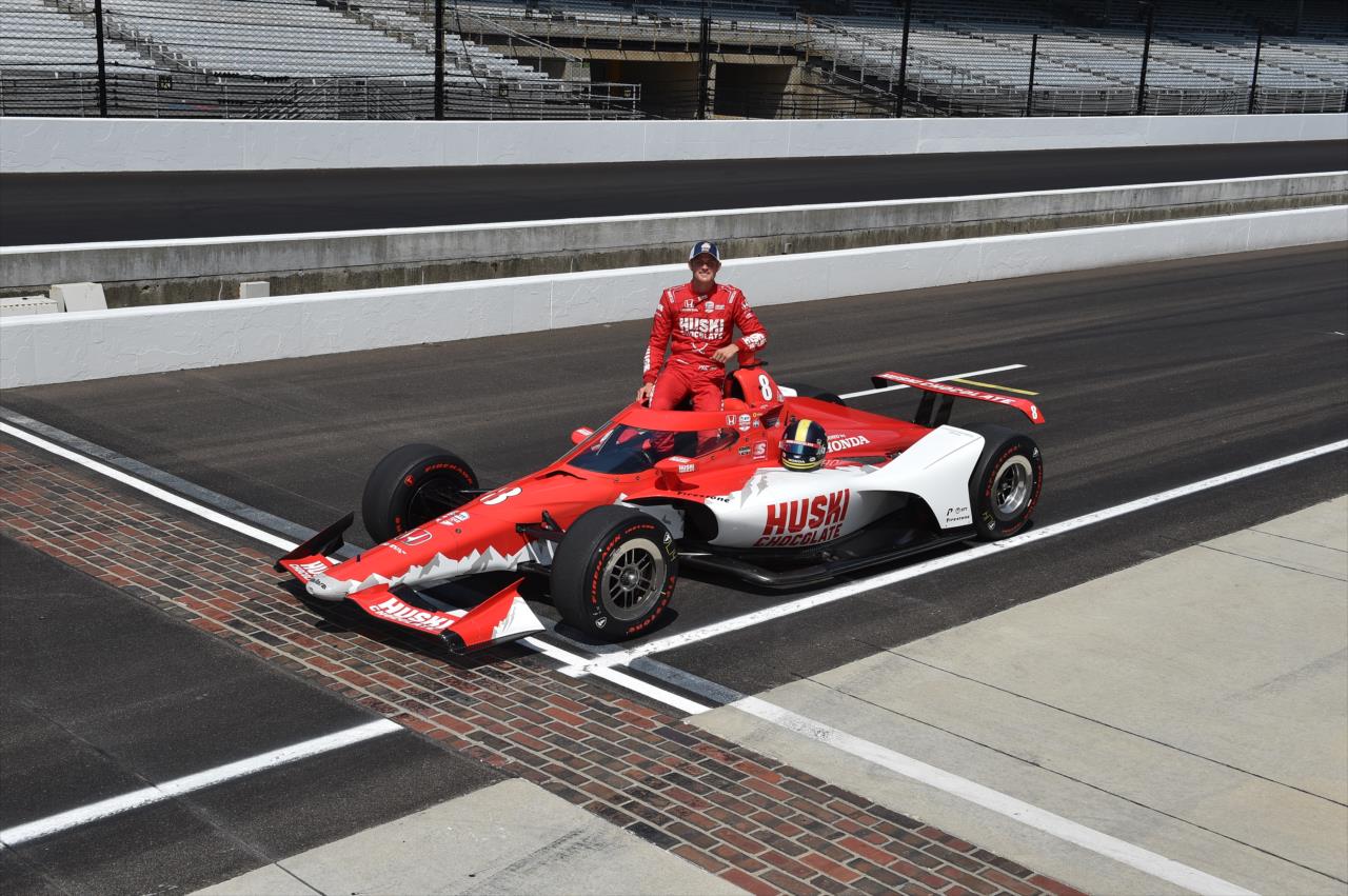 Marcus Ericsson on the first day of qualifications for the Indianapolis 500 at the Indianapolis Motor Speedway Saturday, August 15, 2020 -- Photo by: John Cote