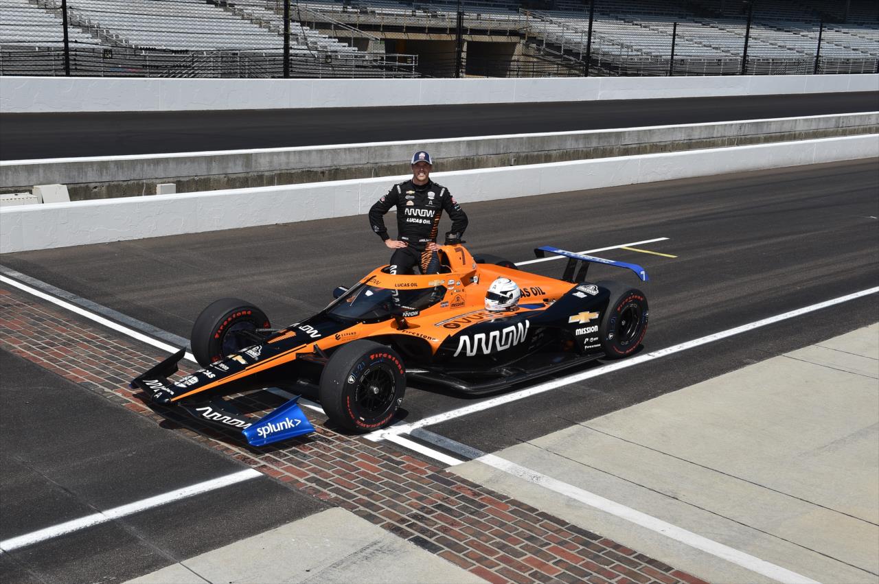 Oliver Askew on the first day of qualifications for the Indianapolis 500 at the Indianapolis Motor Speedway Saturday, August 15, 2020 -- Photo by: John Cote