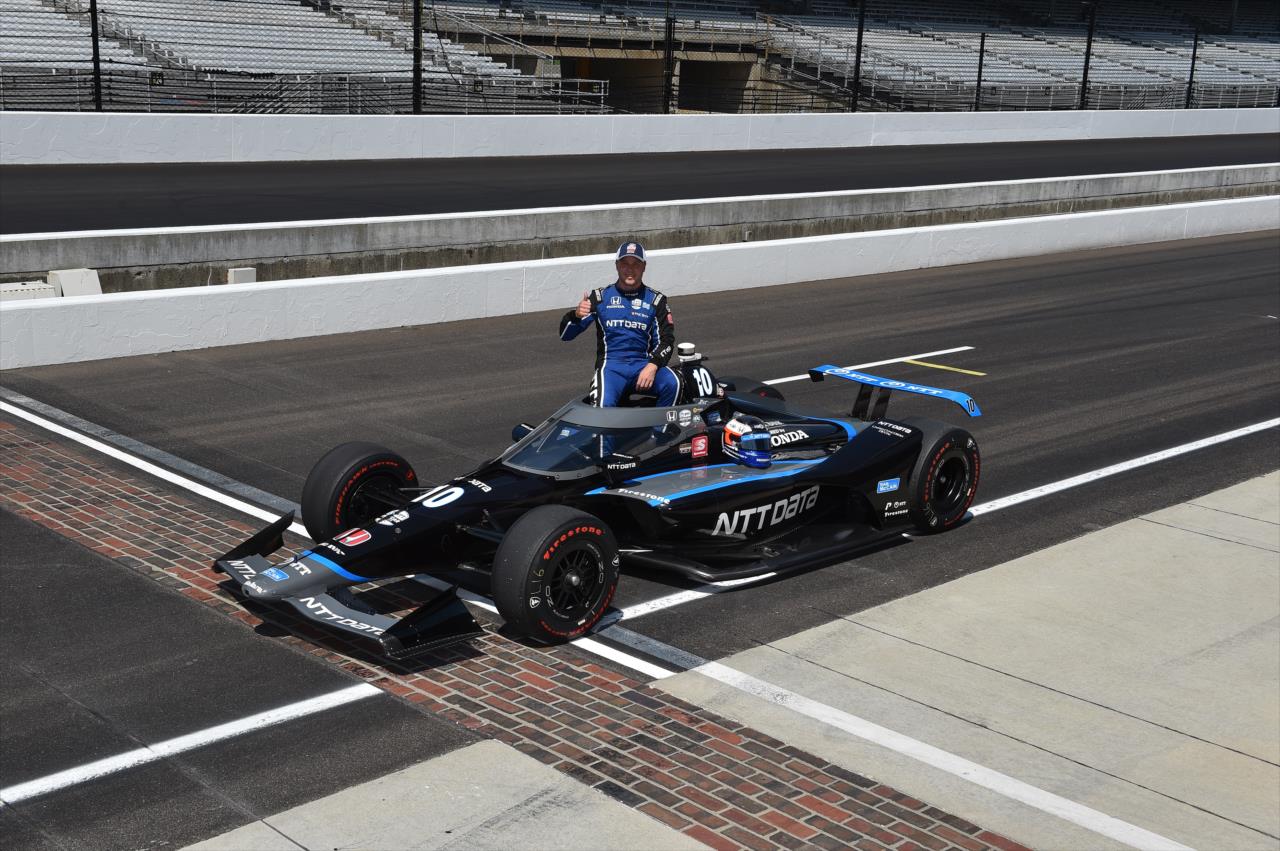 Felix Rosenqvist on the first day of qualifications for the Indianapolis 500 at the Indianapolis Motor Speedway Saturday, August 15, 2020 -- Photo by: John Cote