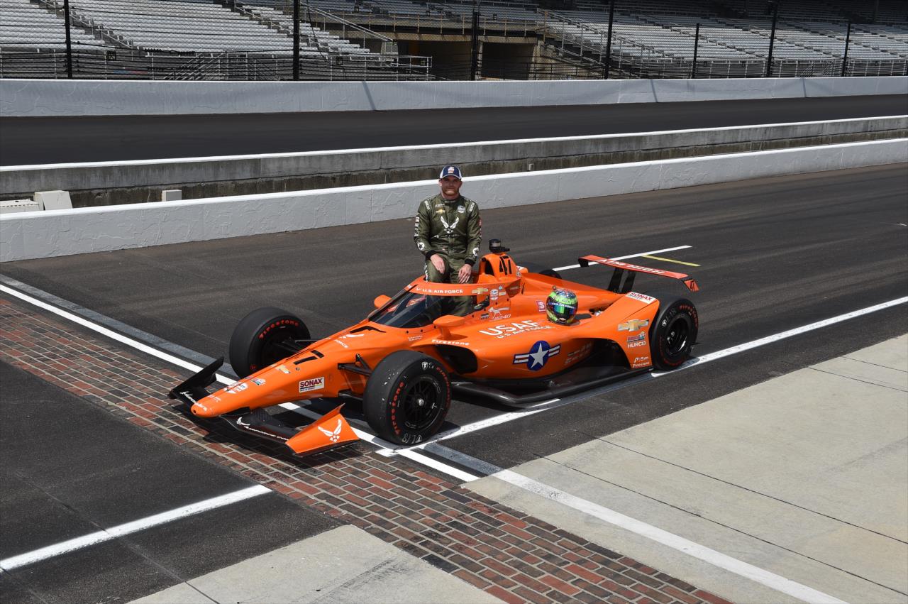 Conor Daly on the first day of qualifications for the Indianapolis 500 at the Indianapolis Motor Speedway Saturday, August 15, 2020 -- Photo by: John Cote